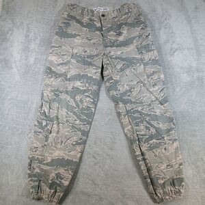 DSCP US Air Force Cargo Pants Mens 32R Gray Digital Tiger Stripe Camo Cotton